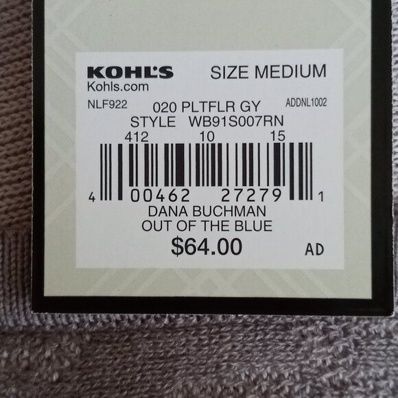 Dana Buchman Grey Damask Open Cardigan Sweater Kimono sz M  NWT  /B8 - Picture 9 of 10